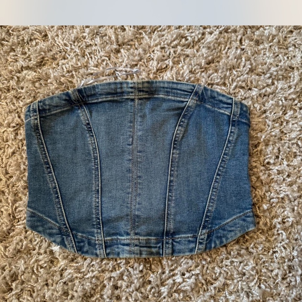 Denim Corset Top